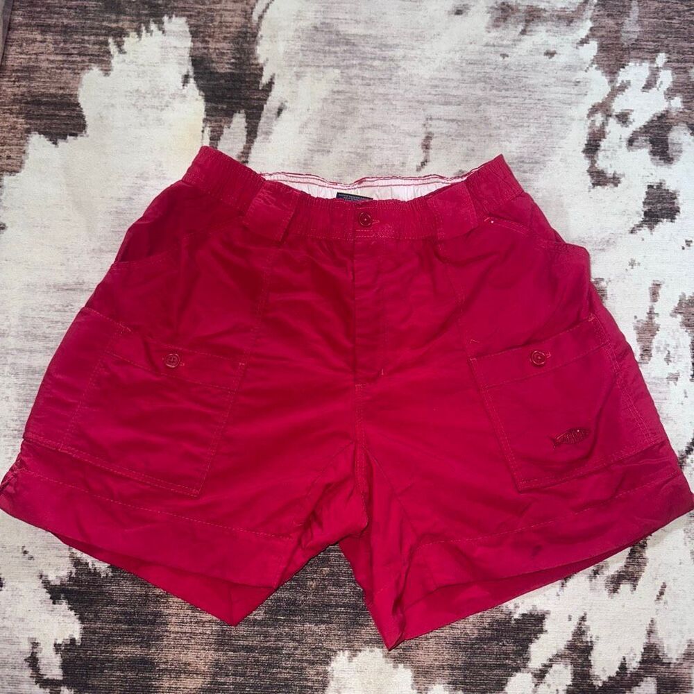 Aftco Fishing Shorts Men’s Red
